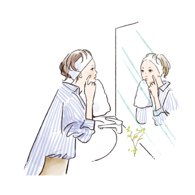 鏡を見ると気分が落ちる