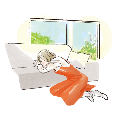 朝からいい天気でもやる気が起きない...