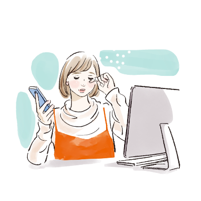 パソコンやスマホを見ていると以前より目が乾く気がする