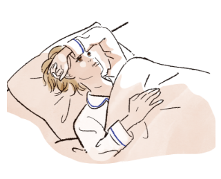 夜、眠れない。体中が熱くて寝汗をかいて目が覚める。パジャマやシーツが汗で濡れて、冷たくて目が覚めることも。