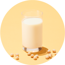 無調整豆乳100gあたりのタンパク質量は約3.6g